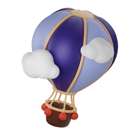 Air Baloon  3D Icon