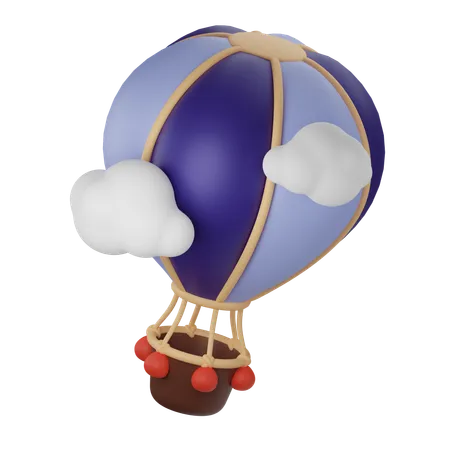 Air Baloon  3D Icon