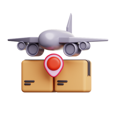 航空貨物  3D Icon