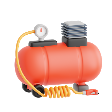 Air Compressor  3D Icon