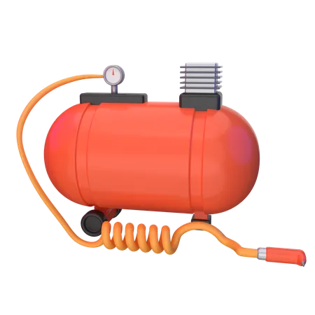 Air Compressor  3D Icon