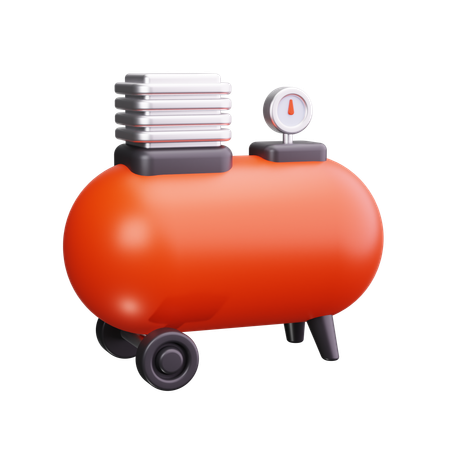 Air Compressor  3D Icon