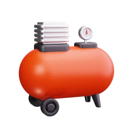 Air Compressor  3D Icon