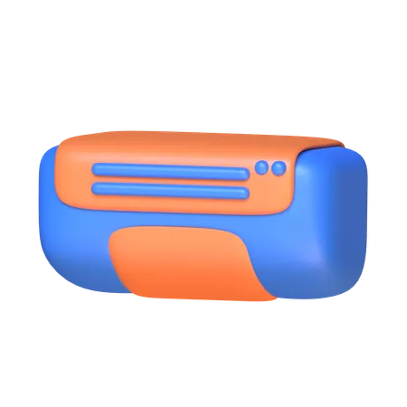 Air Conditioner 3 D Resort Icon 3D Icon