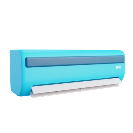 3 D Air Conditioner With Isolated Background 3D Icon