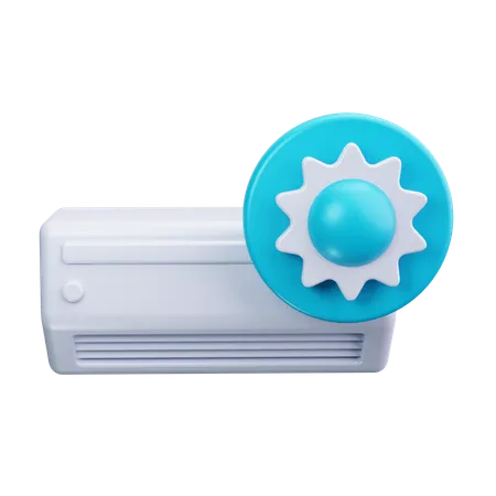 Air conditioner hot  3D Icon