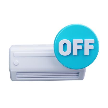 Air conditioner Off  3D Icon