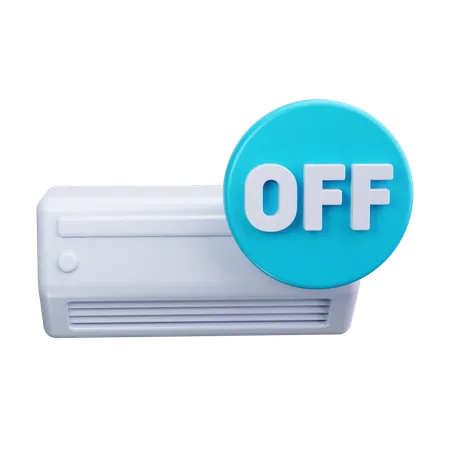 Air conditioner Off  3D Icon