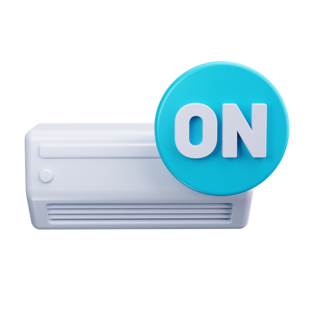 Air conditioner On  3D Icon