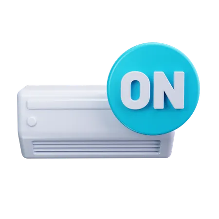 Air conditioner On  3D Icon