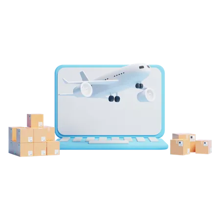 Air Delivery  3D Icon