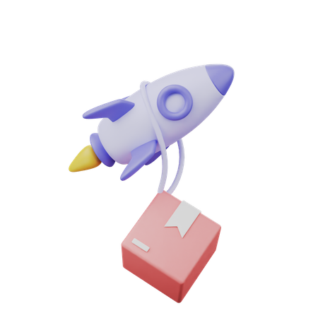 Air Delivery  3D Illustration