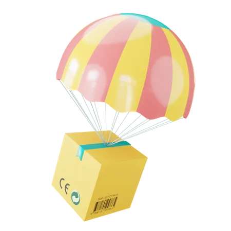 Air Delivery  3D Illustration