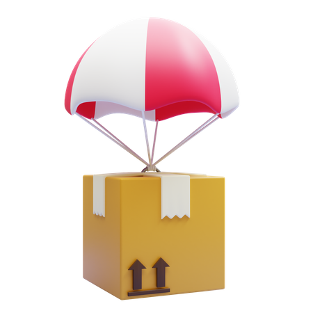 Air Delivery 3D Illustration