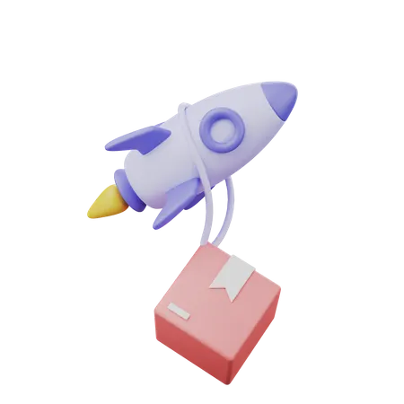 Air Delivery  3D Illustration