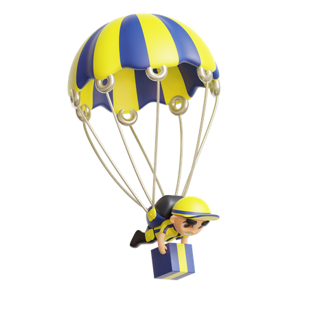 Air delivery  3D Illustration