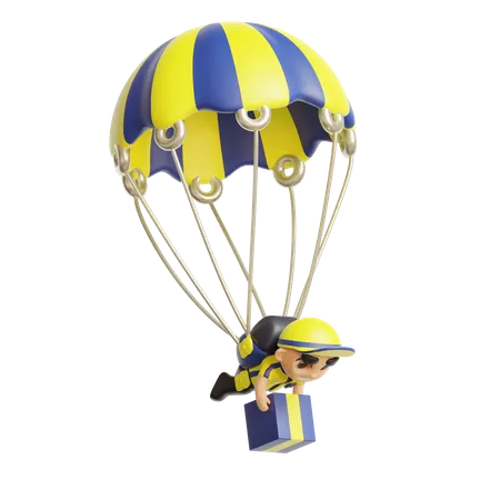 Air delivery  3D Illustration