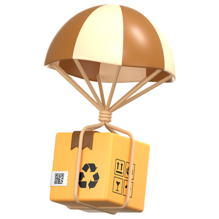 Air Delivery Package  3D Icon