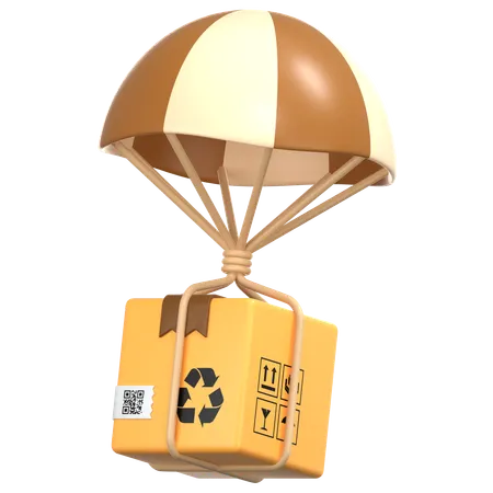 Air Delivery Package  3D Icon