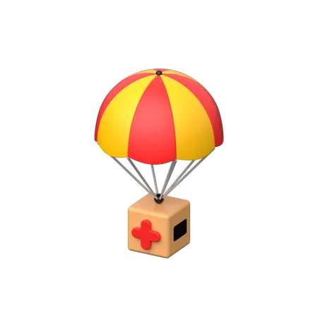 空中投下  3D Icon