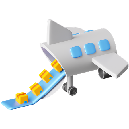 航空貨物  3D Icon