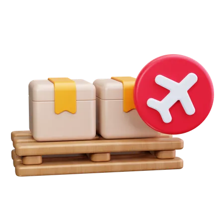 航空貨物  3D Icon