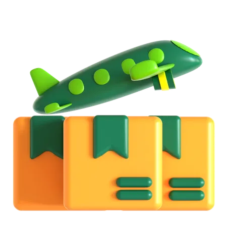 Air Freight  3D Icon