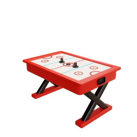 Air Hockey  3D Illustration