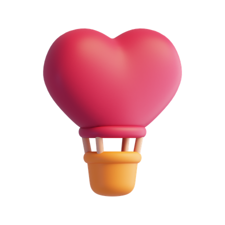 Air Hot Balloon  3D Icon