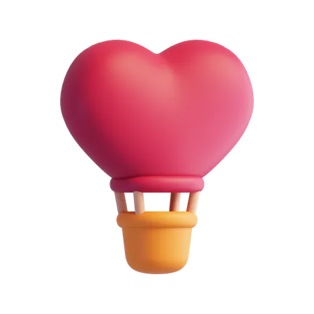 Air Hot Balloon  3D Icon