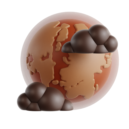 Air Pollution  3D Icon