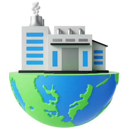 Air pollution  3D Icon