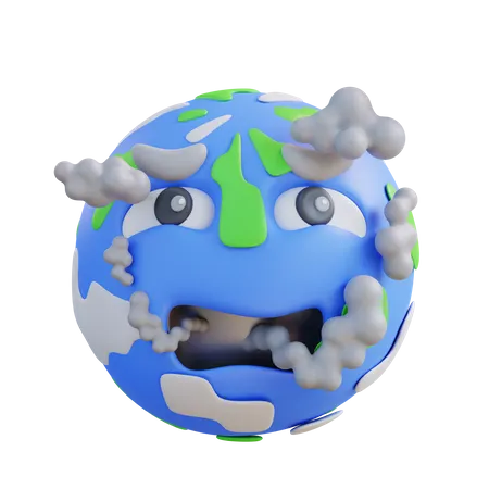 Air Pollution  3D Icon