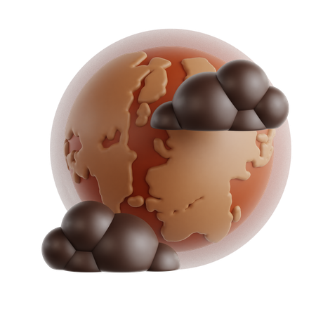 Air Pollution  3D Icon