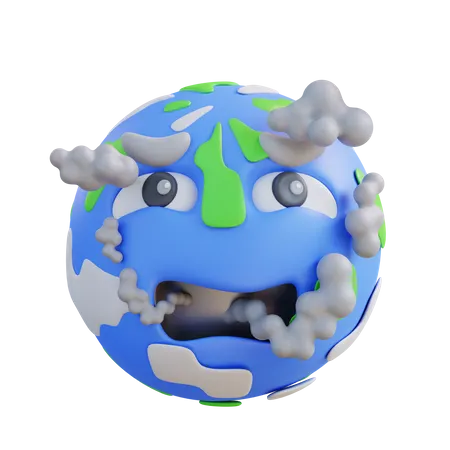 3 D Illustration Of Air Pollution 3D Icon