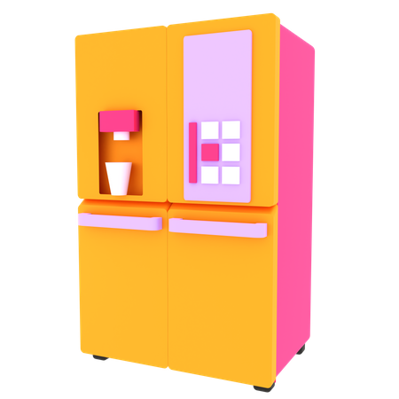 Air refrigerator  3D Illustration