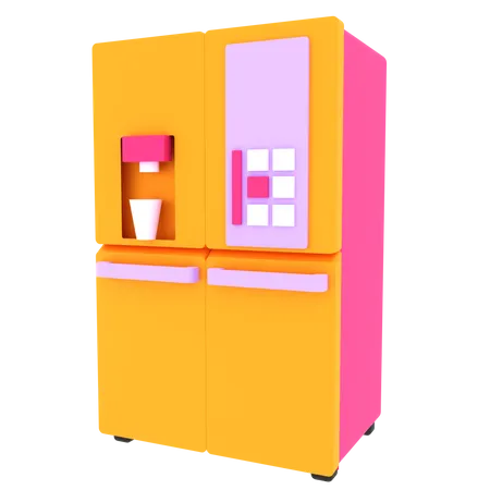 Air refrigerator  3D Illustration