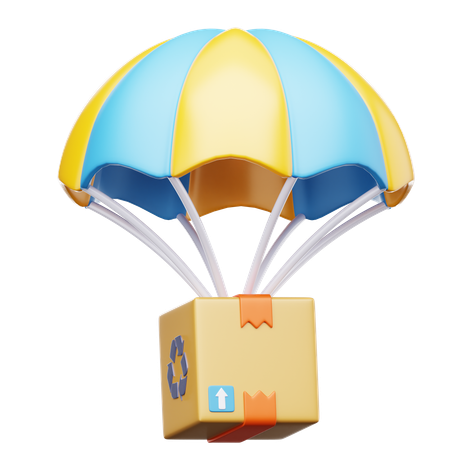 航空輸送  3D Icon