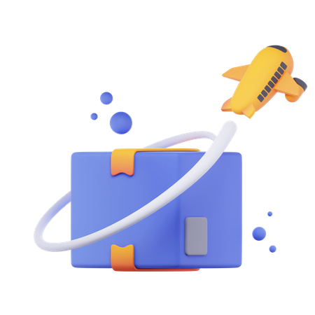 Air Shipping  3D Icon