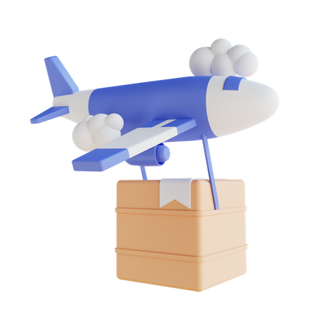 Air Shipping 3D Icon