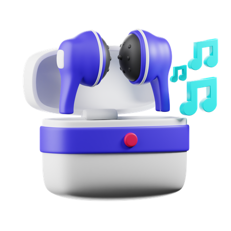 Airbuds  3D Icon