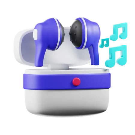 Airbuds  3D Icon