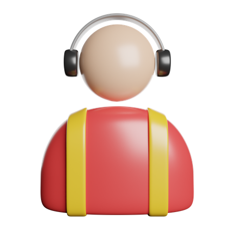 Aircraft Pilot  3D Icon