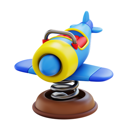 Aircraft Spring Rider  3D Icon