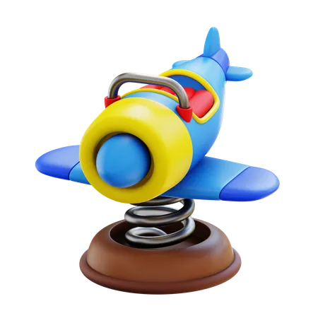 Aircraft Spring Rider  3D Icon