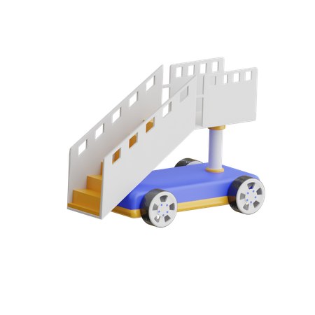 Aircraft Stairs  3D Icon