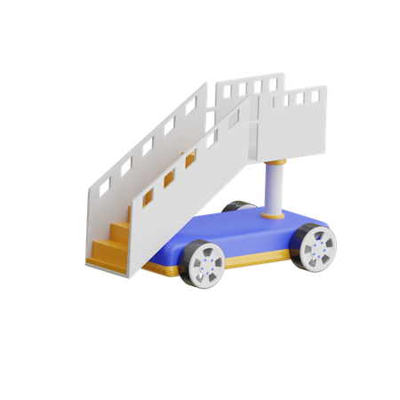 Aircraft Stairs  3D Icon