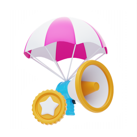Airdrop-Ankündigung  3D Icon