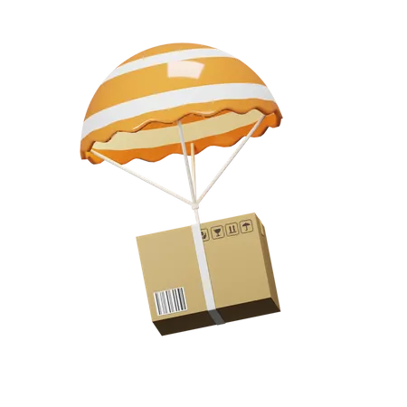 Airdrop Delivery  3D Illustration