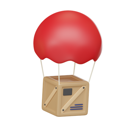 Airdrop Parachute  3D Icon